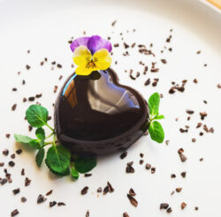 Olive Oil & Choco Mousse Heart Cake