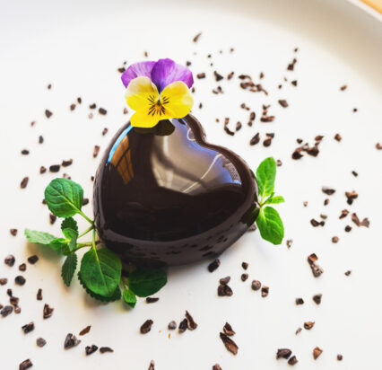 Pastry Chef Jim W Hutchison Olive Oil Choco Mousse Heart Cake Recipe