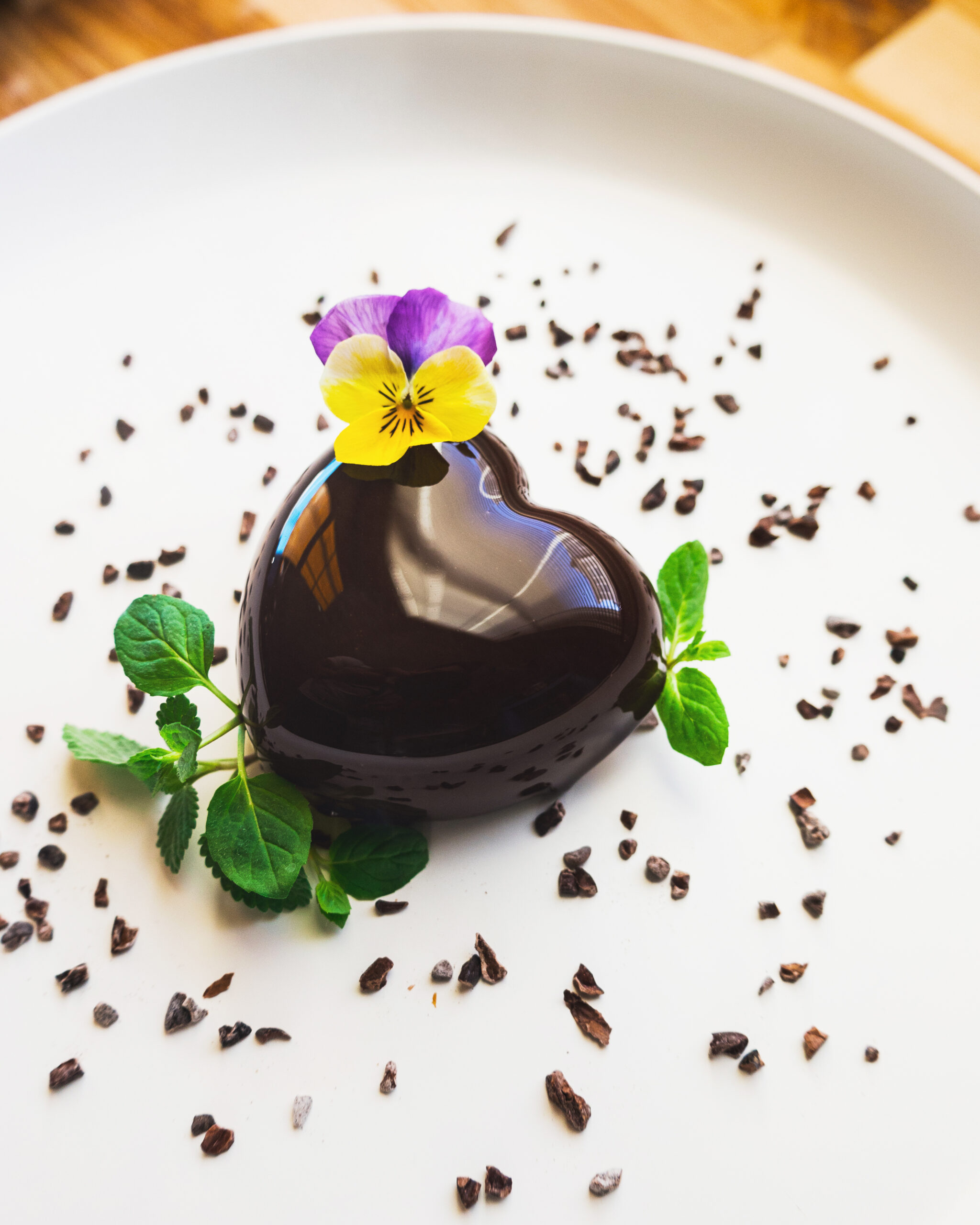 Pastry Chef Jim W Hutchison Olive Oil Choco Mousse Heart Cake Recipe