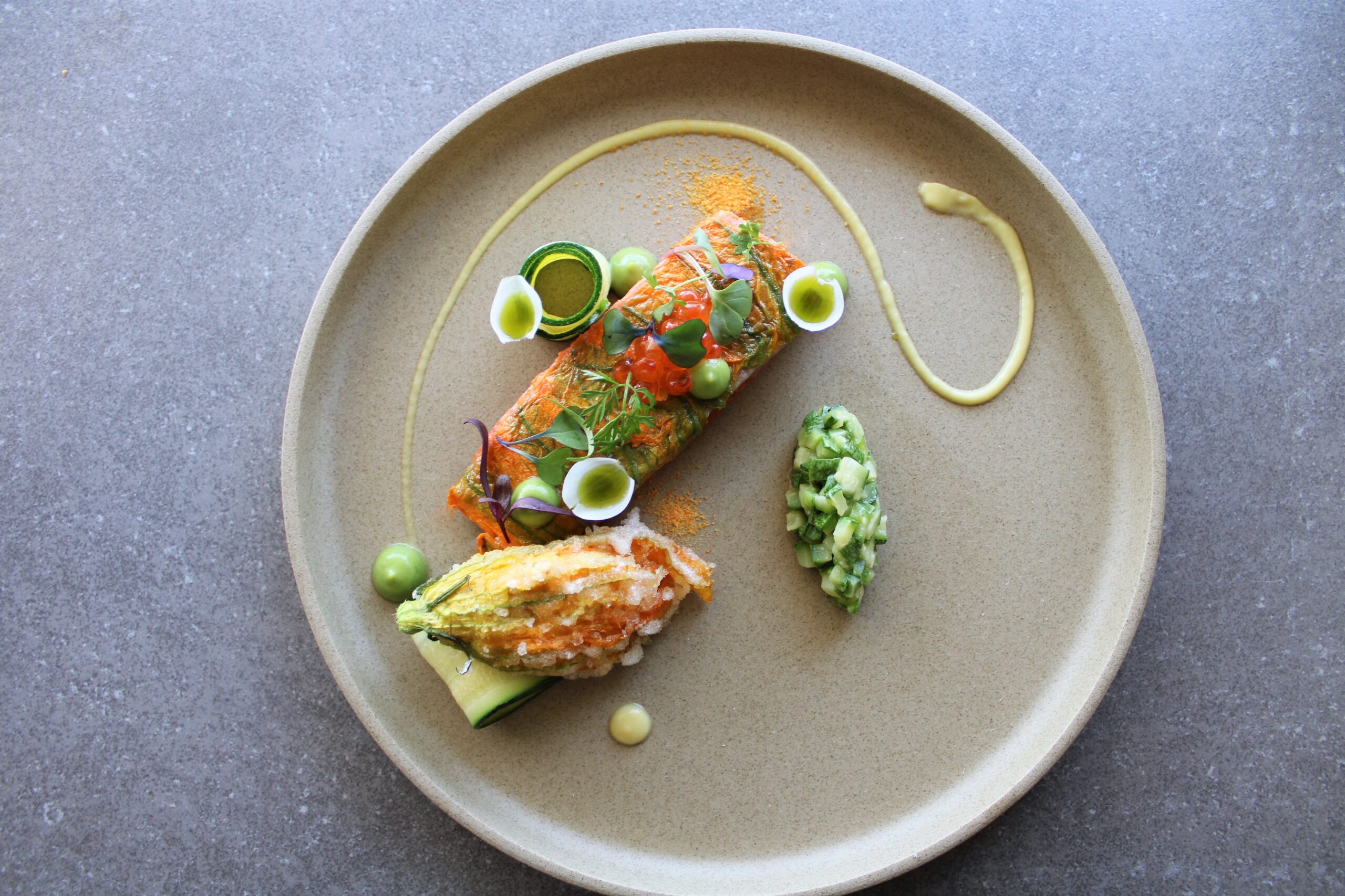 SALMON CRUSTED SQUASH BLOSSOM - Fresh Origins